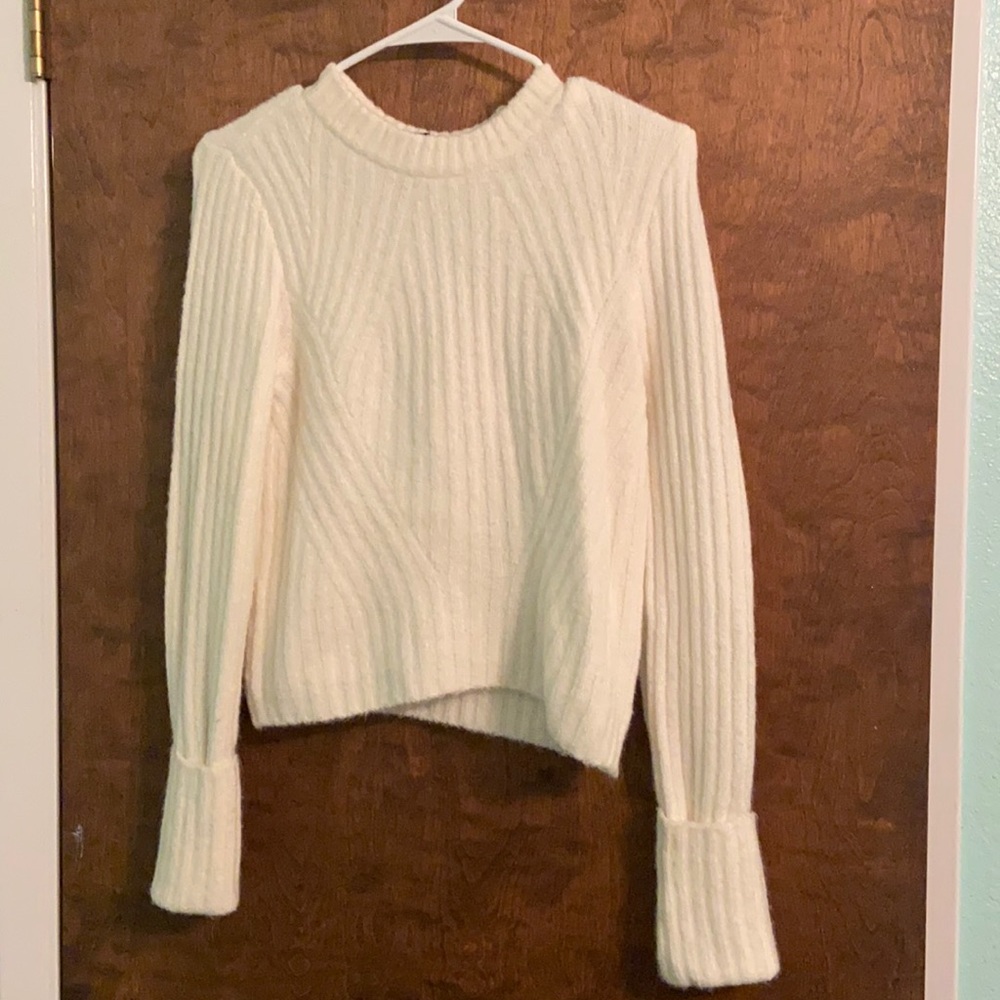 Cream Color sweater, very warm, size Small